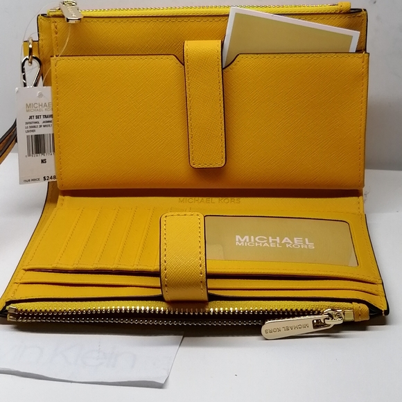 New Micheal Kors Cross body Jet Set Travel Yellow - Picture 4 of 7